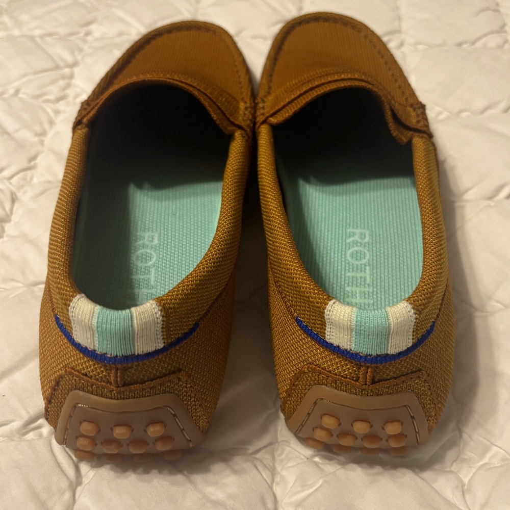 Rothy’s The Driver Cognac Slip on Loafers Flats Comfortable